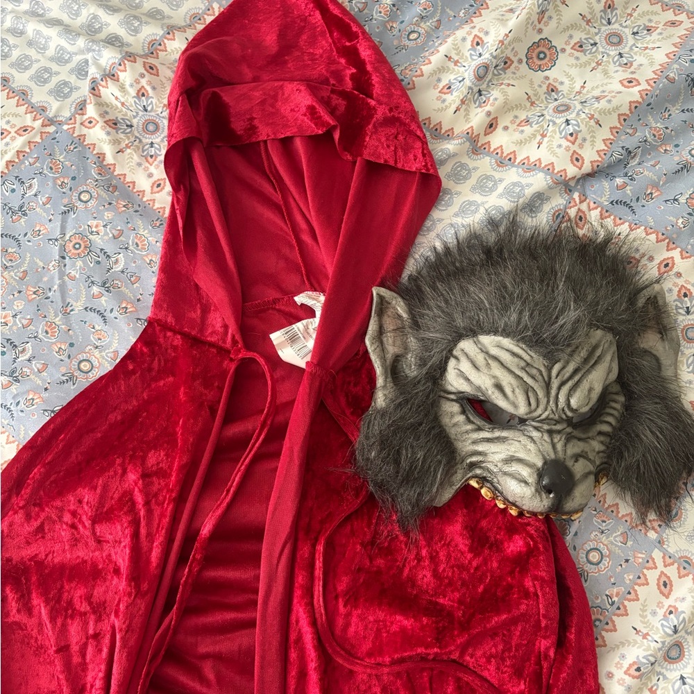 Little red riding hood and wolf couple costume